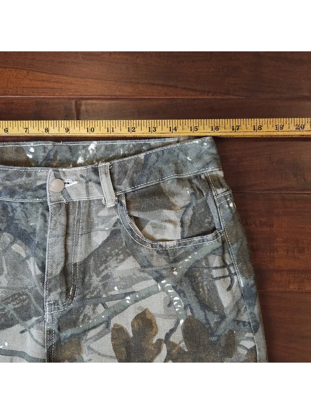 Manfinity Mens Camouflage Workwear Jeans Size 32x30